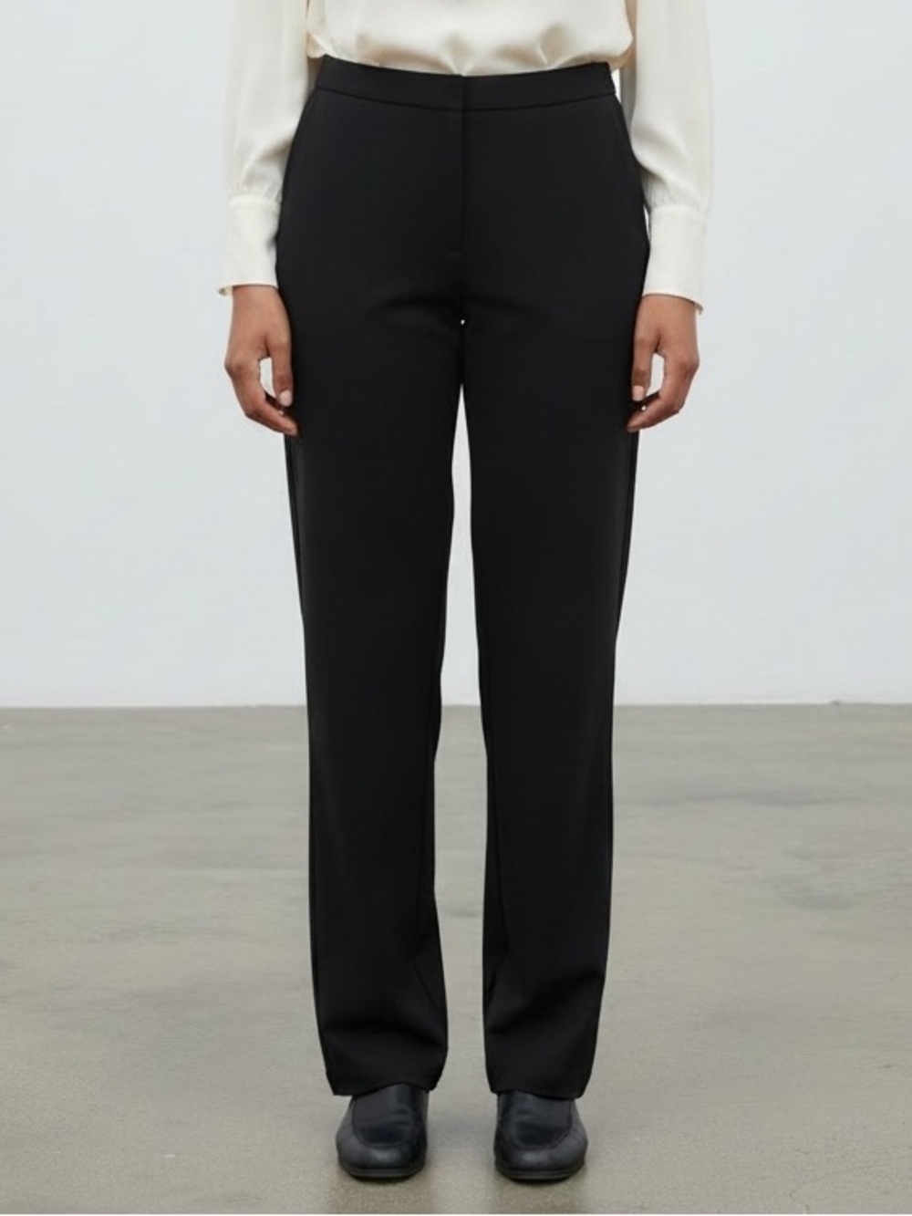 Alex Evenings Classic Straight-Leg Women's Pants in Black